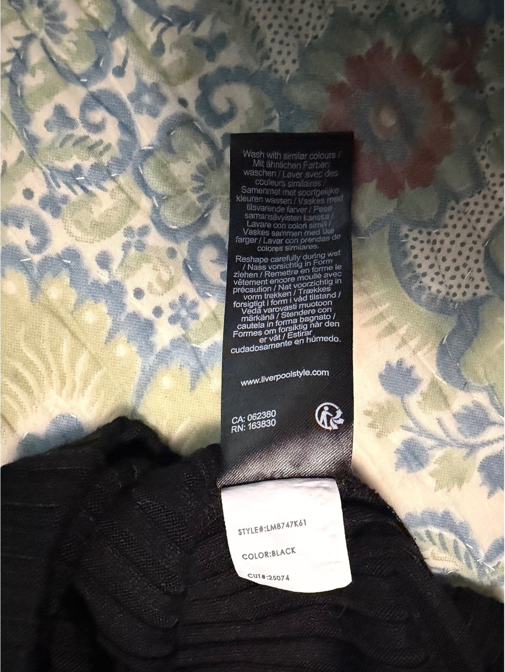 Liverpool Los Angeles Women’s Black Ribbed Sleeveless Tank M - Picture 8 of 8